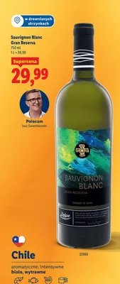 Wino Sauvignon Blanc Gran Reserva promocja w Lidl