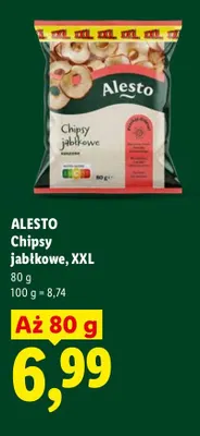 Chipsy jabłkowe Alesto XXL promocja w Lidl