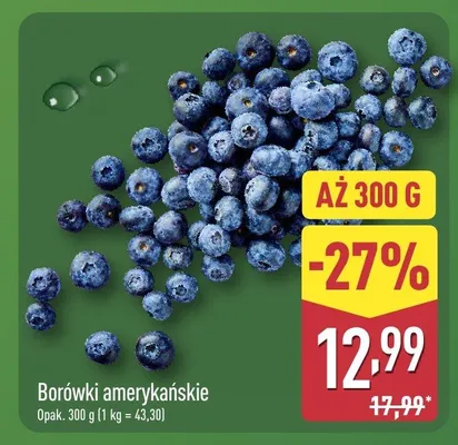 Borówki amerykańskie promocja w Aldi