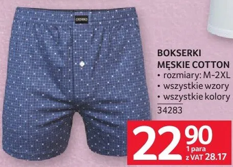 Bokserki męskie Cotton promocja w Selgros