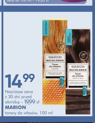 Toner do włosów MARION promocja w Super-Pharm