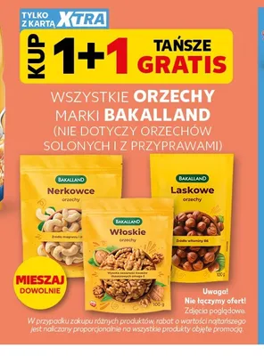 Orzechy włoskie Bakalland promocja w Kaufland