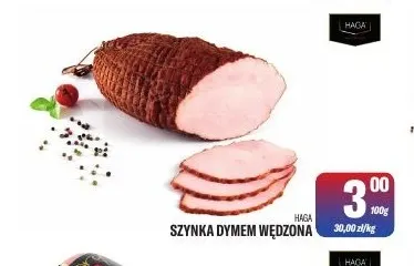 Szynka dymem wędzona Haga promocja w Tomi Markt