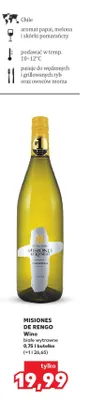 Wino białe wytrawne Misiones de Rengo promocja w Kaufland