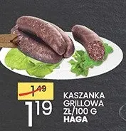 Kaszanka grillowa Haga promocja w Wafelek