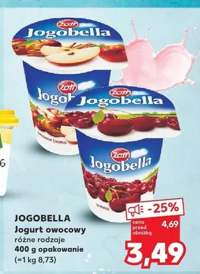 Jogurt owocowy Zott Jogobella promocja w Kaufland