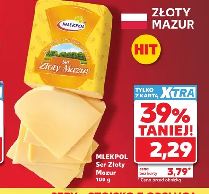 Ser Złoty Mazur Mlekpol promocja w Kaufland