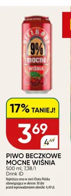 Piwo Beczkowe Mocne Wiśnia promocja w Chata Polska