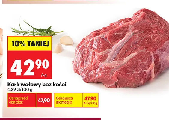 Kark wołowy bez kości promocja w Biedronka