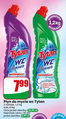 Płyn do mycia wc Tytan promocja w Dino