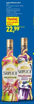 Likier Soplica Milkshake Jagoda Wanilia promocja w Lidl