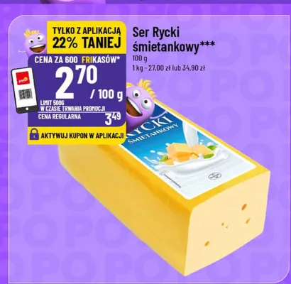 Ser Rycki śmietankowy promocja w POLOmarket