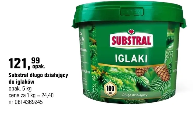 Długo działający do iglaków promocja w OBI