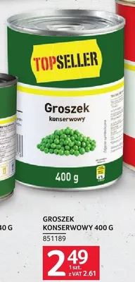Groszek konserwowy Topseller promocja w Selgros