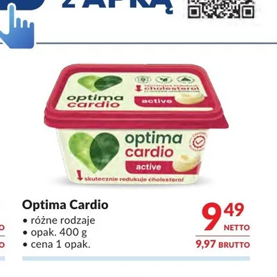 Margaryna Optima Cardio Active promocja w Makro