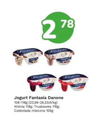 Jogurt Fantasia Danone Truskawka promocja w Limonka