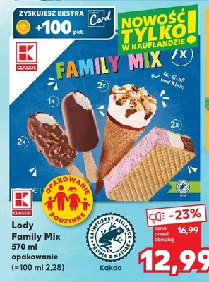 Lody Family Mix promocja w Kaufland