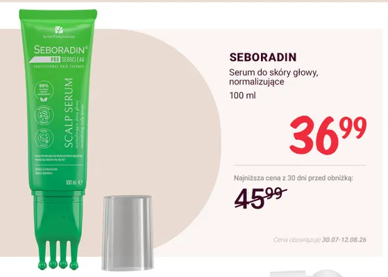Serum do skóry głowy Seboradin normalizujące promocja w Rossmann