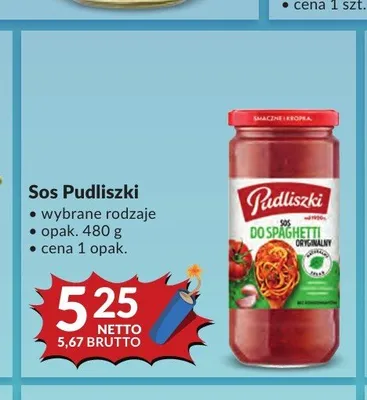 Sos do spaghetti oryginalny Pudliszki promocja w Makro
