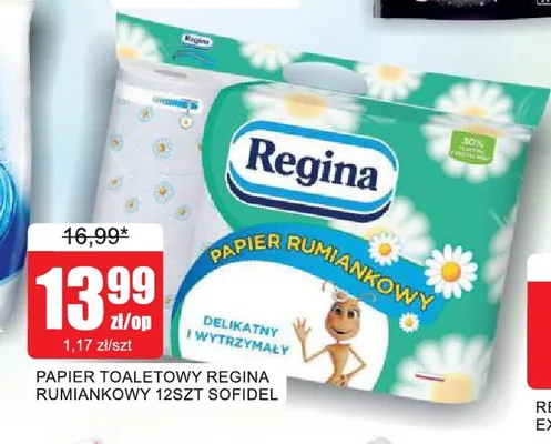 Papier toaletowy Regina Rumiankowy 12-pak promocja w Bingo