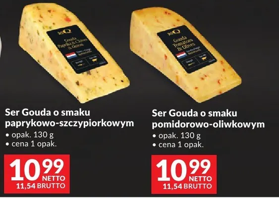 Ser Gouda o smaku pomidorowo-oliwkowym DeliQ promocja w Makro