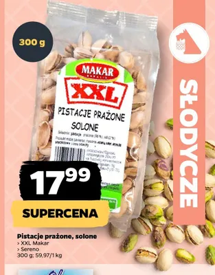 Pistacje prażone solone Auchan promocja w Netto