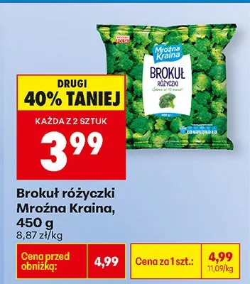 Brokuł różyczki promocja w Biedronka