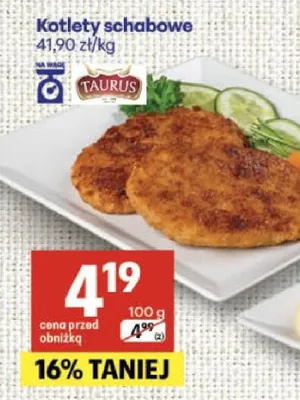 Kotlety schabowe promocja w Delikatesy Centrum