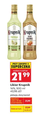 Krupnik pistacja promocja w Biedronka