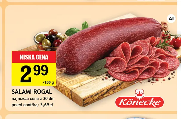 Salami rogal Könecke promocja w Gram Market