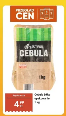 Cebula żółta Warzywniak promocja w Biedronka