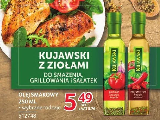 Olej smakowy Kujawski z ziołami 250 ml promocja w Selgros
