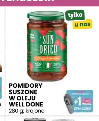 Pomidory suszone w oleju Well Done promocja w Stokrotka
