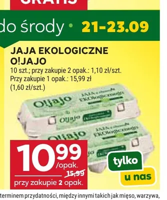 Jajka kurze ekologiczne O!Jajo promocja w Stokrotka