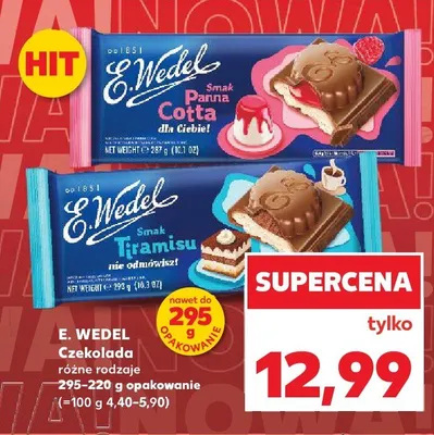 Czekolada E. Wedel Smak Tiramisu promocja w Kaufland
