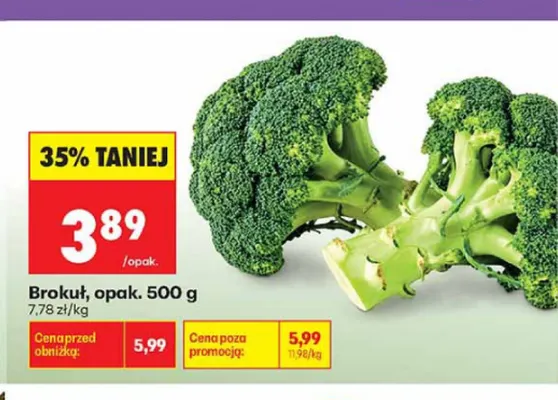 Brokuł promocja w Biedronka