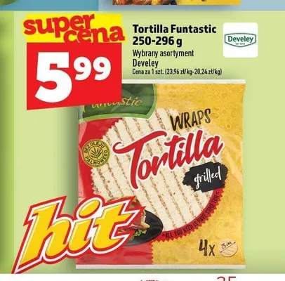Tortilla grilled Funtastic promocja w TOPAZ