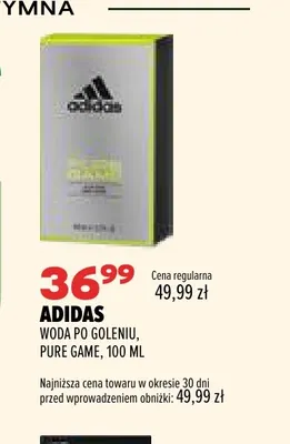 Woda po goleniu Pure Game Adidas promocja w Drogerie Natura