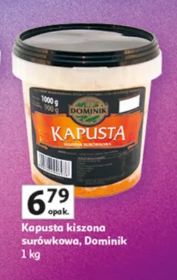 Kapusta kiszona surówkowa promocja w Auchan