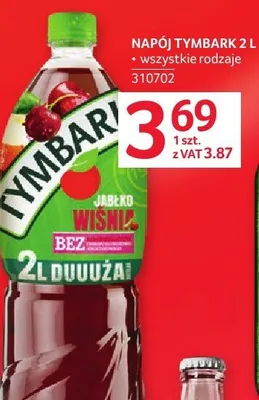 Napój Tymbark 2L promocja w Selgros