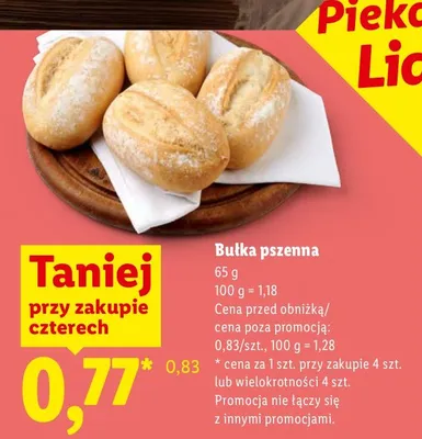 Bułka pszenna Lidl promocja w Lidl