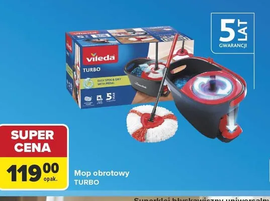 Mop obrotowy Vileda Turbo promocja w Carrefour