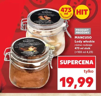 Lody włoskie Mancuso promocja w Kaufland