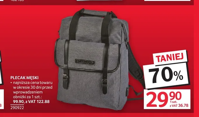 Plecak męski promocja w Selgros