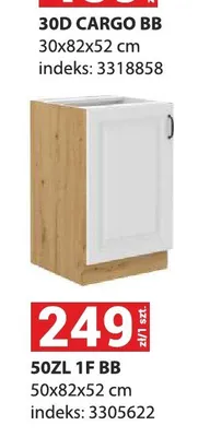 Szafka kuchenna pod zlewozmywak Stilo 50ZL 1F BB promocja w Merkury Market