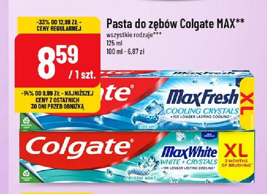 Pasta do zębów Colgate Max White promocja w POLOmarket