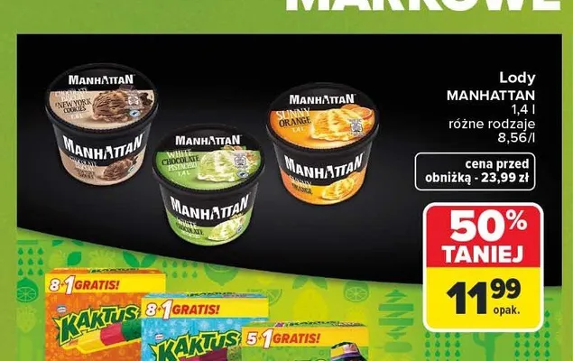 Lody Manhattan promocja w Carrefour