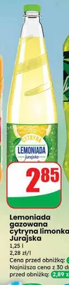 Lemoniada gazowana cytryna limonka  promocja w Dino