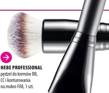 Pędzel do kremów BB CC i konturowania na mokro F08 Hebe Professional promocja w Hebe