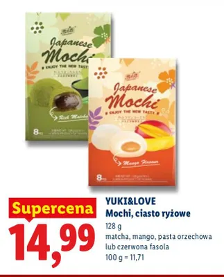 Mochi ciasto ryżowe matcha Yuki & Love promocja w Lidl